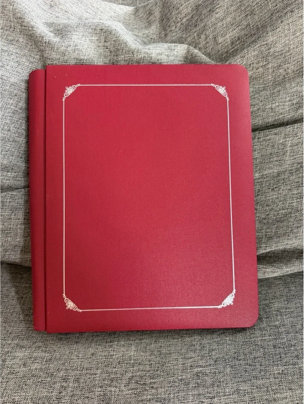 Creative Memories Scrapbook Album With Pages 8x10 Red